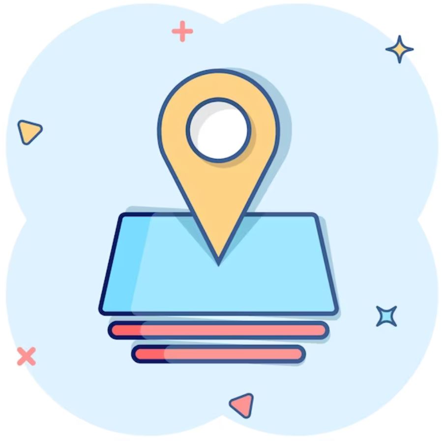 Ilustración de sección propuestas ciudadanas, marcador sobre mapa